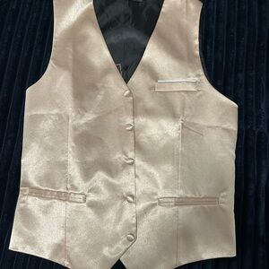 Diba Black and Cream Satin Vest